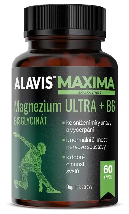 13311-alavis maxima magnezium ultra+b6 60 kapsli